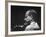 Dramatically Lit Shot of Violinist David Oistrakh Rehearsing Before Concert in Prades-Gjon Mili-Framed Premium Photographic Print