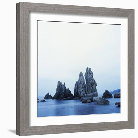 Dramatically Shaped Sea Stacks in Ocean-Micha Pawlitzki-Framed Photographic Print