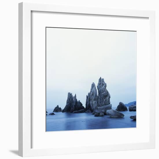 Dramatically Shaped Sea Stacks in Ocean-Micha Pawlitzki-Framed Photographic Print