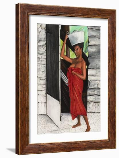 Draped in Red-Ikahl Beckford-Framed Giclee Print