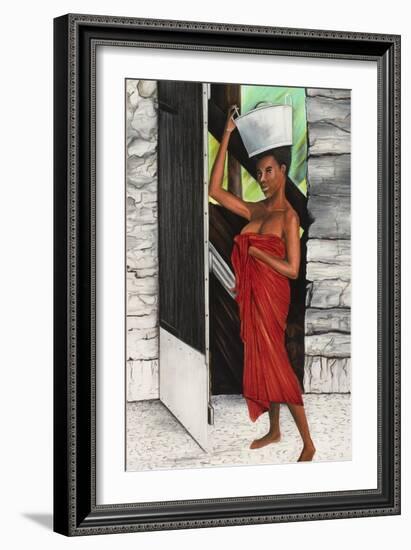 Draped in Red-Ikahl Beckford-Framed Giclee Print