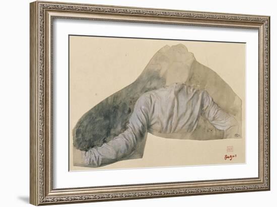 Draperie, étude pour Sémiramis-Edgar Degas-Framed Giclee Print