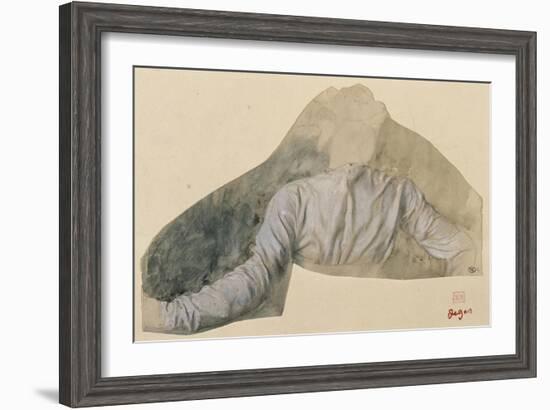 Draperie, étude pour Sémiramis-Edgar Degas-Framed Giclee Print