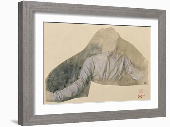 Draperie, étude pour Sémiramis-Edgar Degas-Framed Giclee Print