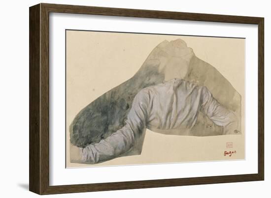 Draperie, étude pour Sémiramis-Edgar Degas-Framed Giclee Print