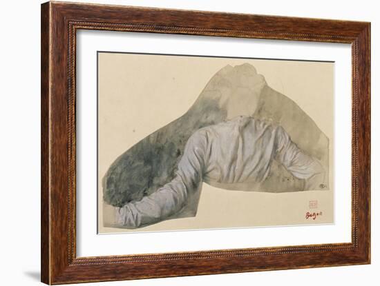 Draperie, étude pour Sémiramis-Edgar Degas-Framed Giclee Print