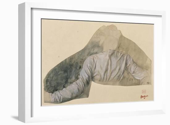 Draperie, étude pour Sémiramis-Edgar Degas-Framed Giclee Print