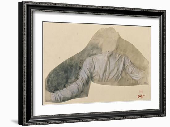 Draperie, étude pour Sémiramis-Edgar Degas-Framed Giclee Print