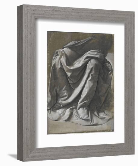 Draperie pour une figure assise-Leonardo da Vinci-Framed Giclee Print