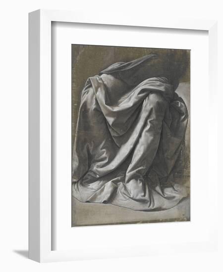 Draperie pour une figure assise-Leonardo da Vinci-Framed Giclee Print