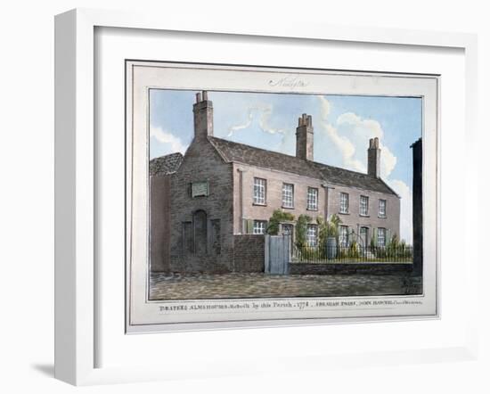 Drapers' Almshouses, New Kent Road, Southwark, London, 1825-G Yates-Framed Giclee Print