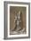 Drapery Study for a kneeling figure-Leonardo da Vinci-Framed Giclee Print