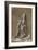 Drapery Study for a kneeling figure-Leonardo da Vinci-Framed Giclee Print