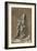 Drapery Study for a kneeling figure-Leonardo da Vinci-Framed Giclee Print