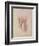 Drapery Study-Leonardo da Vinci-Framed Giclee Print