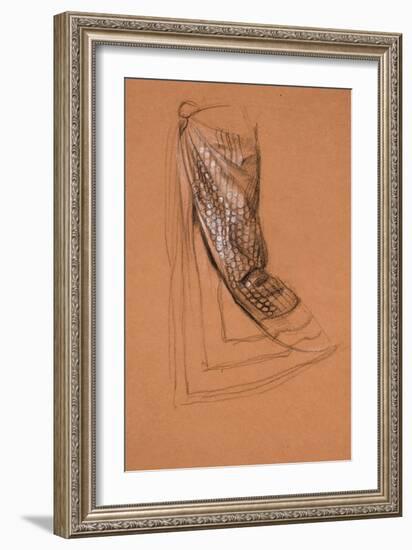 Drapery Study-Edward John Poynter-Framed Giclee Print