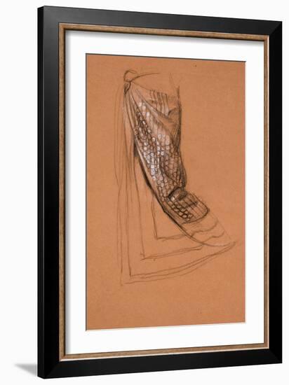 Drapery Study-Edward John Poynter-Framed Giclee Print