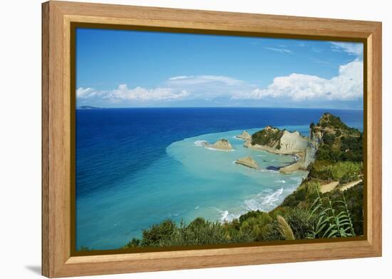 Drastis Cape Near Sidari Village. Corfu, Ionian Islands, Greek Islands, Greece, Europe-Tuul-Framed Premier Image Canvas