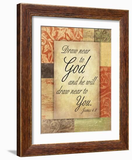 Draw God-Jace Grey-Framed Art Print