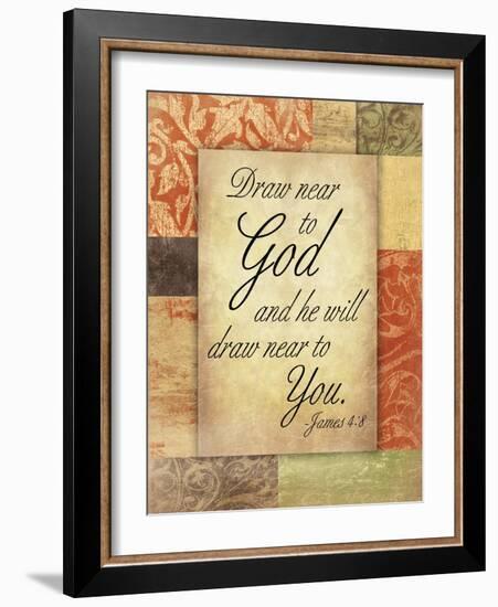 Draw God-Jace Grey-Framed Art Print