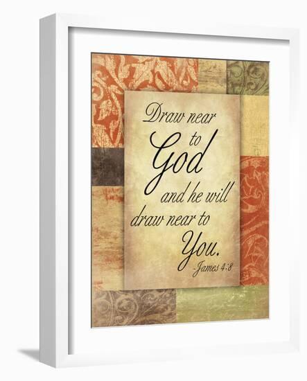 Draw God-Jace Grey-Framed Art Print