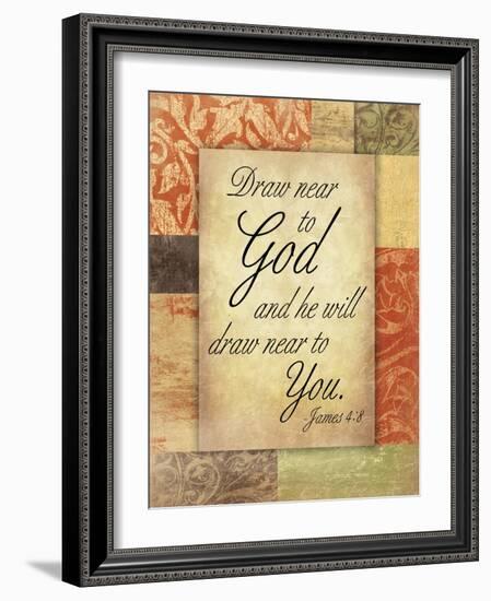 Draw God-Jace Grey-Framed Art Print