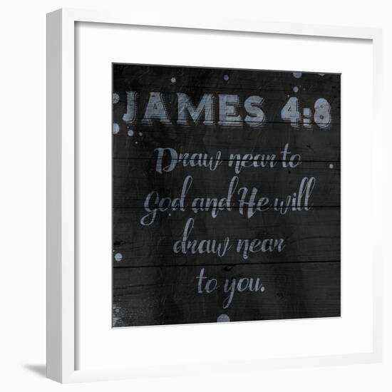 Draw Near-Jace Grey-Framed Art Print