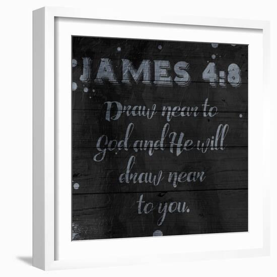 Draw Near-Jace Grey-Framed Art Print