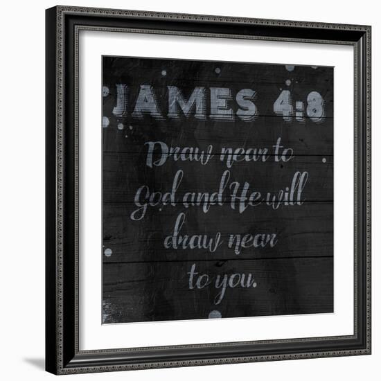 Draw Near-Jace Grey-Framed Art Print