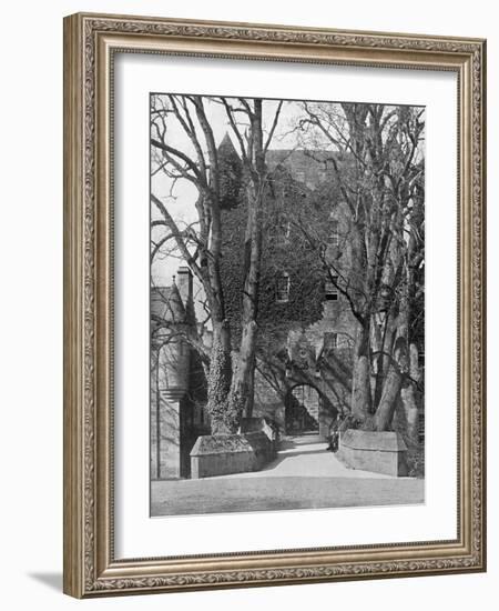 Drawbridge, Cawdor Castle, Scotland, 1924-1926-Valentine & Sons-Framed Giclee Print