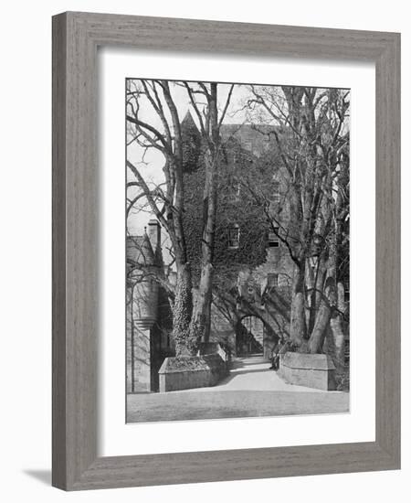 Drawbridge, Cawdor Castle, Scotland, 1924-1926-Valentine & Sons-Framed Giclee Print