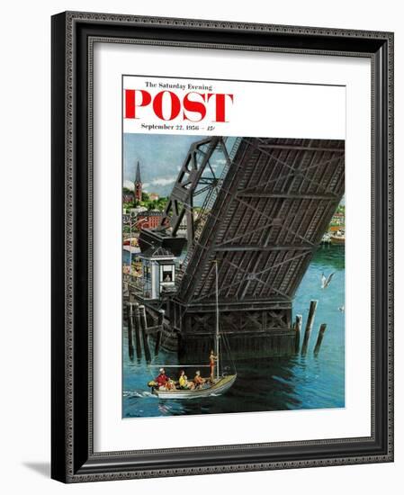 "Drawbridge" Saturday Evening Post Cover, September 22, 1956-Ben Kimberly Prins-Framed Giclee Print