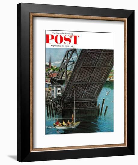 "Drawbridge" Saturday Evening Post Cover, September 22, 1956-Ben Kimberly Prins-Framed Giclee Print