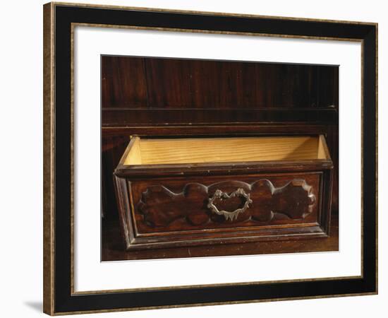 Drawer from Welsh Dresser Made from Walnut Of 17th Century Chest of Drawers from 1600-null-Framed Giclee Print