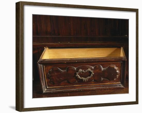 Drawer from Welsh Dresser Made from Walnut Of 17th Century Chest of Drawers from 1600-null-Framed Giclee Print