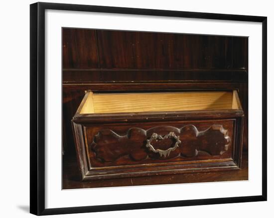 Drawer from Welsh Dresser Made from Walnut Of 17th Century Chest of Drawers from 1600-null-Framed Giclee Print