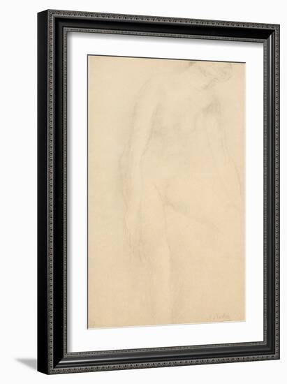 Drawing, 1911 (Coloured Collotype)-Auguste Rodin-Framed Giclee Print