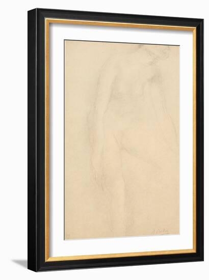 Drawing, 1911 (Coloured Collotype)-Auguste Rodin-Framed Giclee Print