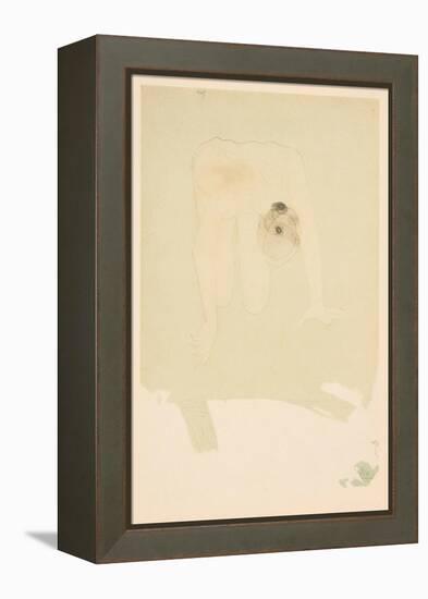 Drawing, 1911 (Coloured Collotype)-Auguste Rodin-Framed Premier Image Canvas
