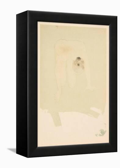 Drawing, 1911 (Coloured Collotype)-Auguste Rodin-Framed Premier Image Canvas