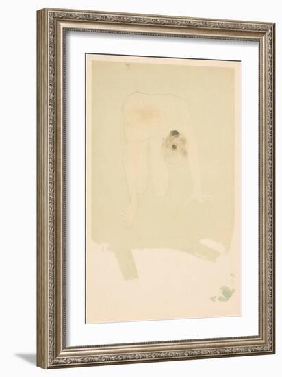 Drawing, 1911 (Coloured Collotype)-Auguste Rodin-Framed Giclee Print