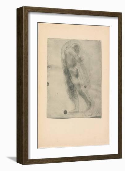 Drawing, 1911 (Photogravure)-Auguste Rodin-Framed Giclee Print
