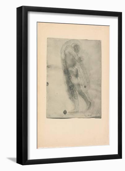 Drawing, 1911 (Photogravure)-Auguste Rodin-Framed Giclee Print