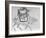 Drawing by Japanese Artist Hokusai of Chinese Philosopher Lao Tse, Founder of Taoism-null-Framed Photographic Print