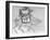 Drawing by Japanese Artist Hokusai of Chinese Philosopher Lao Tse, Founder of Taoism-null-Framed Photographic Print