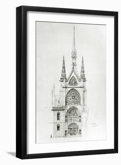 Drawing for the Restoration of the Chapel, Château De Pierrefonds, 1864-Eugene Emmanuel Viollet-le-Duc-Framed Giclee Print