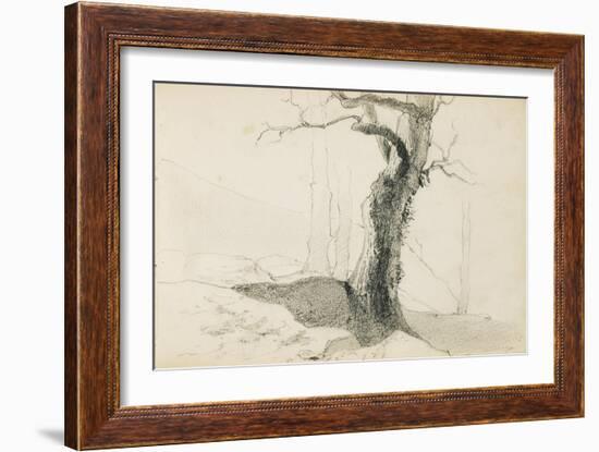 Drawing from an Album Titled 'The Basque Country', 1862-63-Odilon Redon-Framed Giclee Print