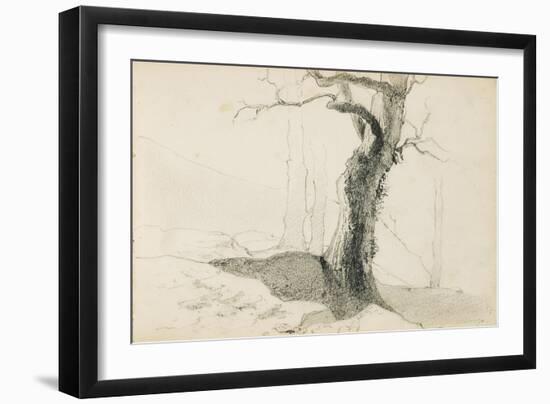 Drawing from an Album Titled 'The Basque Country', 1862-63-Odilon Redon-Framed Giclee Print