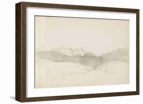 Drawing from an Album Titled 'The Basque Country', 1862-63-Odilon Redon-Framed Giclee Print