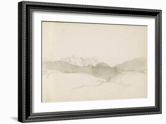 Drawing from an Album Titled 'The Basque Country', 1862-63-Odilon Redon-Framed Giclee Print